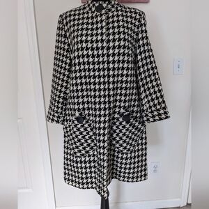 ATMOSPHERE Wool-blend, houndstooth coat, sizes; 10US, 14UK, 42EUR...